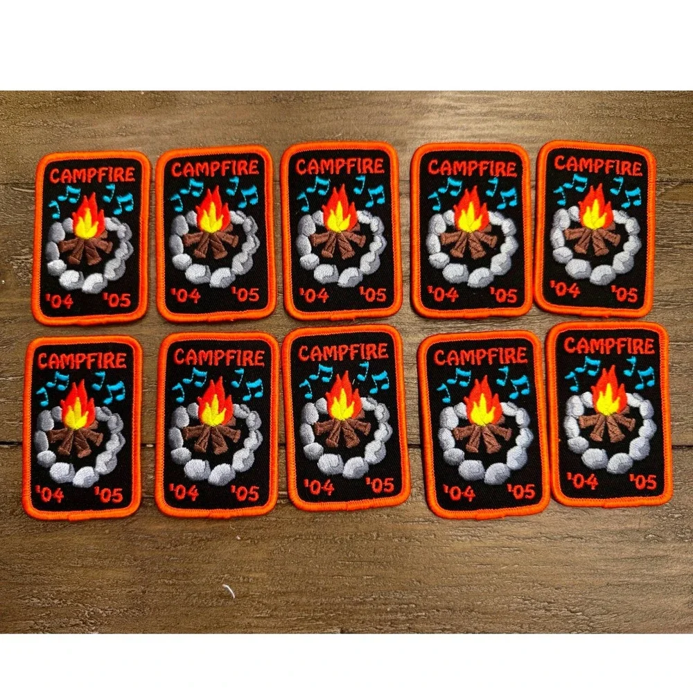Vintage Girl Scouts GSSJC Campfire '04 '05 Event Patch Lot of 10 Collectible